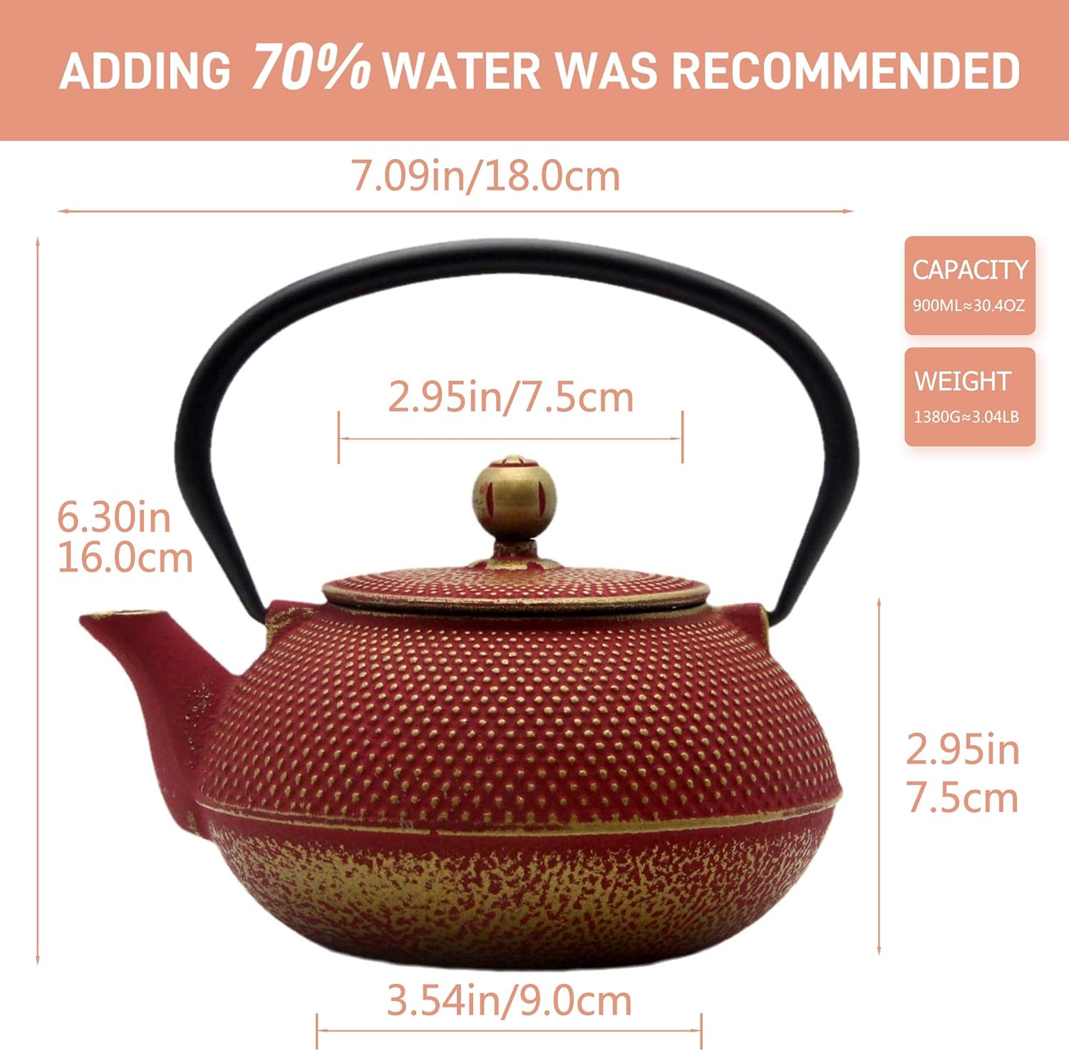 Cast Iron Tea Kettle