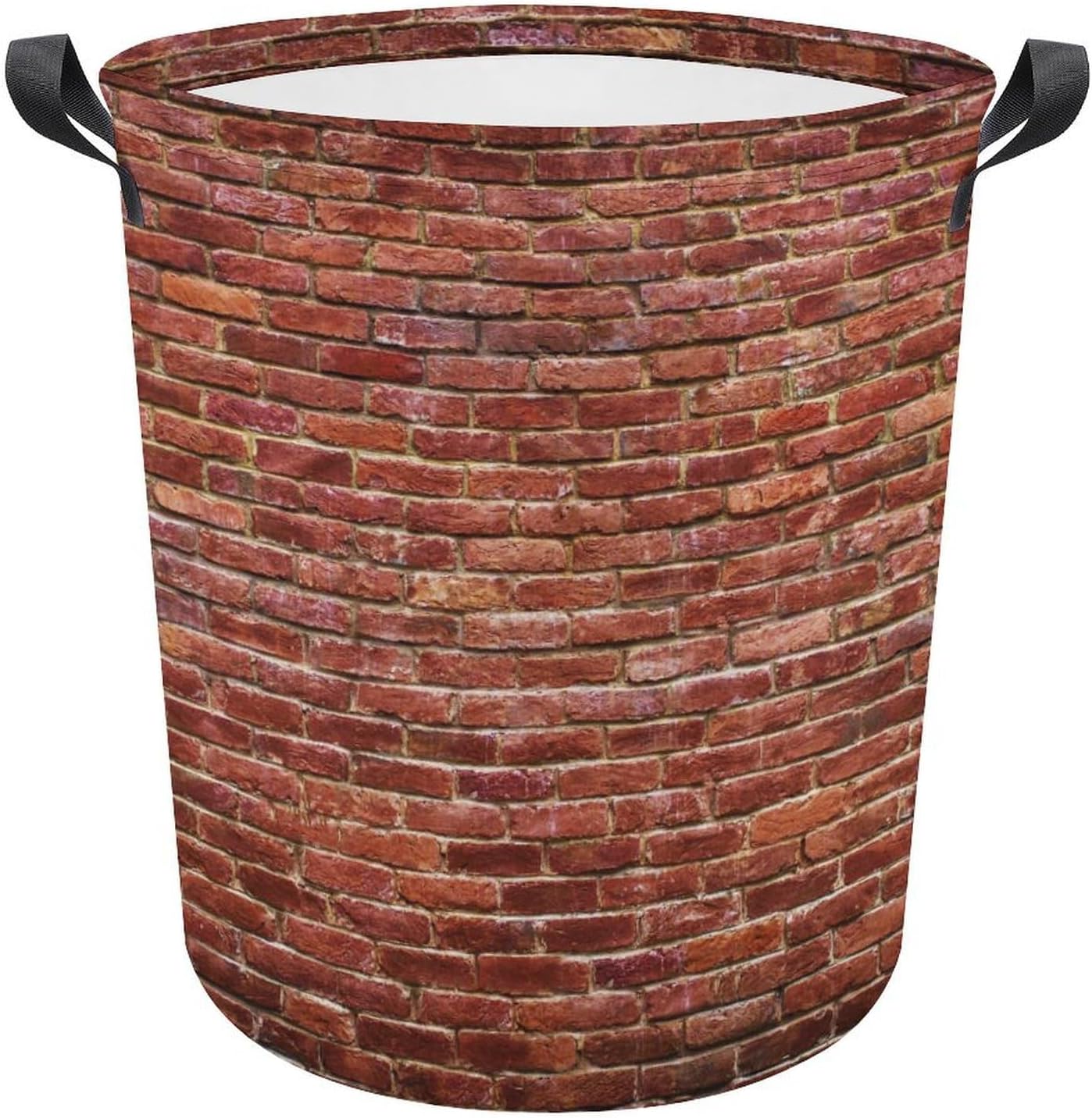 Red Brick Wall Laundry Hamper - Waterproof Toy Organizer