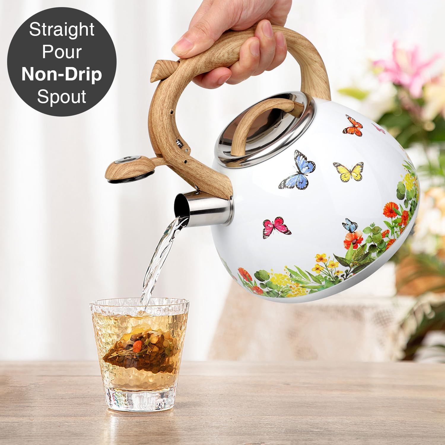 Toptier 27-Quart Tea Kettle with Whistle