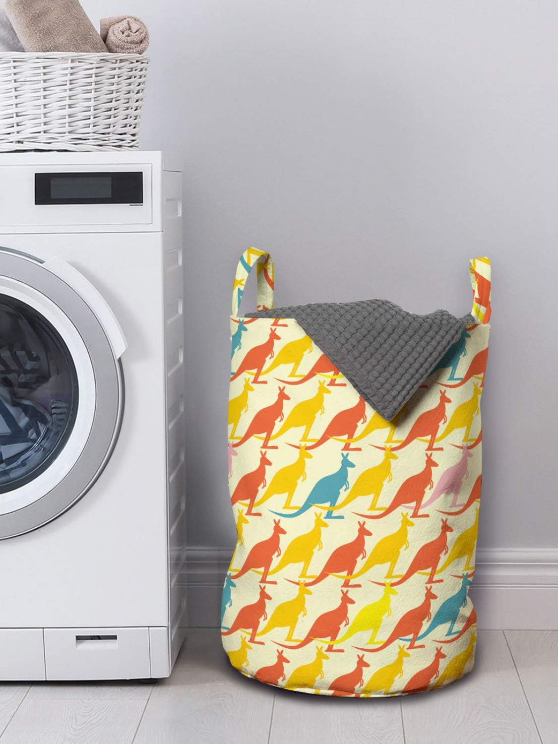 ambesonne kangaroo laundry bag
