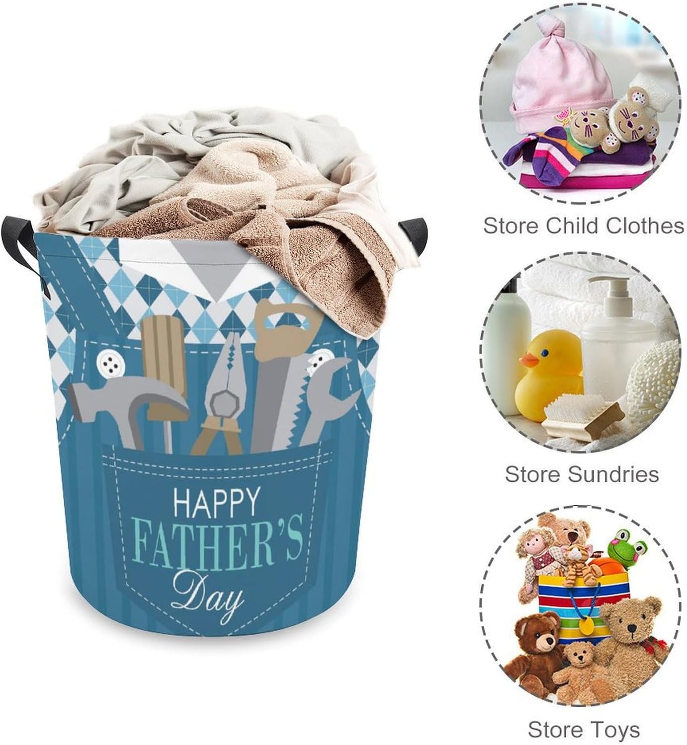 Meiko Cartoon Shirt Tools - Collapsible Laundry Basket for Home Kitchen