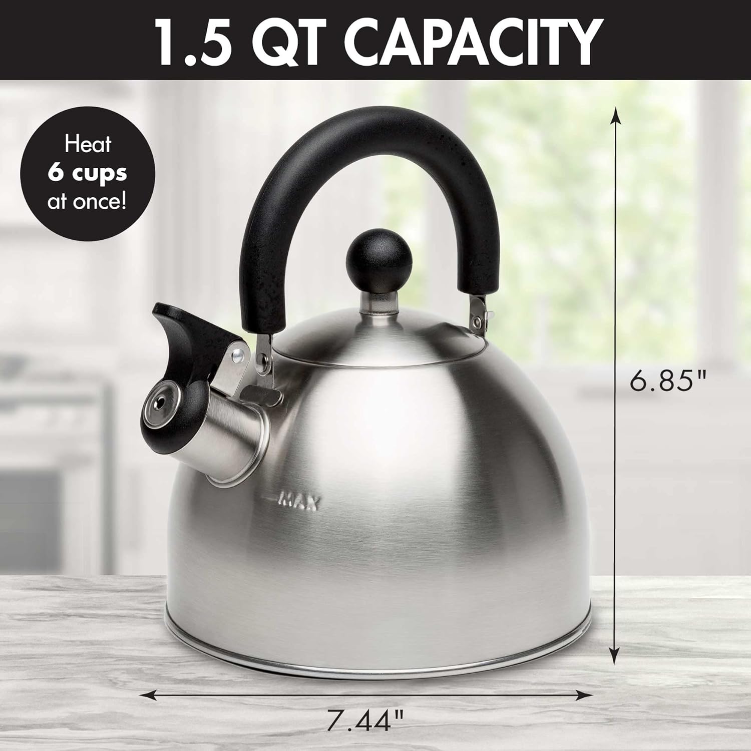 The Beloved 15-Quart Primula Stewart Whistling Kettle