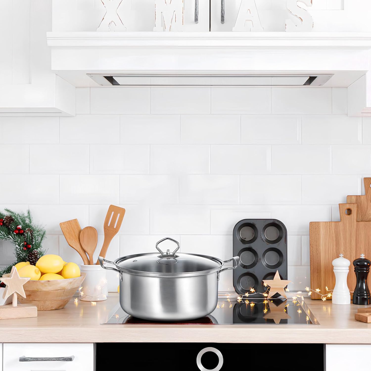 Premium Stainless Steel Stock Pot Set for Home