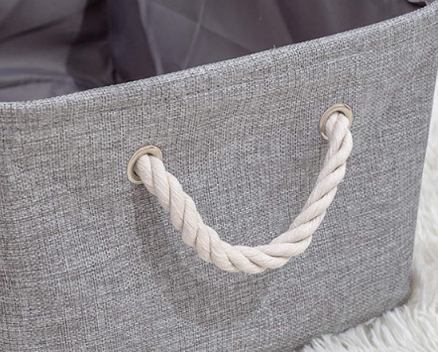 ZIUKENR Linen Art Dirty Clothes Basket Foldable Durable Storage Solution