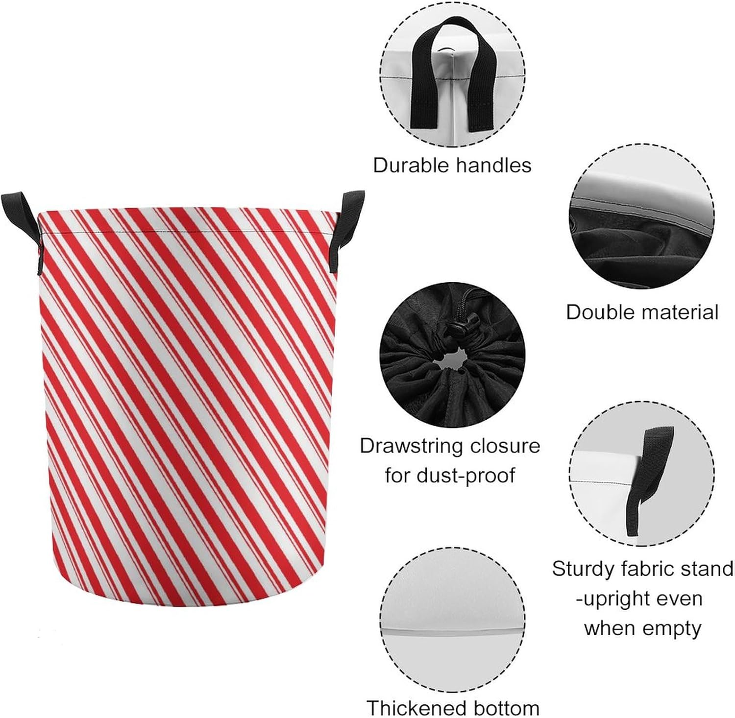FOLDABLE WATERPROOF LAUNDRY BASKET WITH HANDLES FOR CLEANING EFFICIENCY