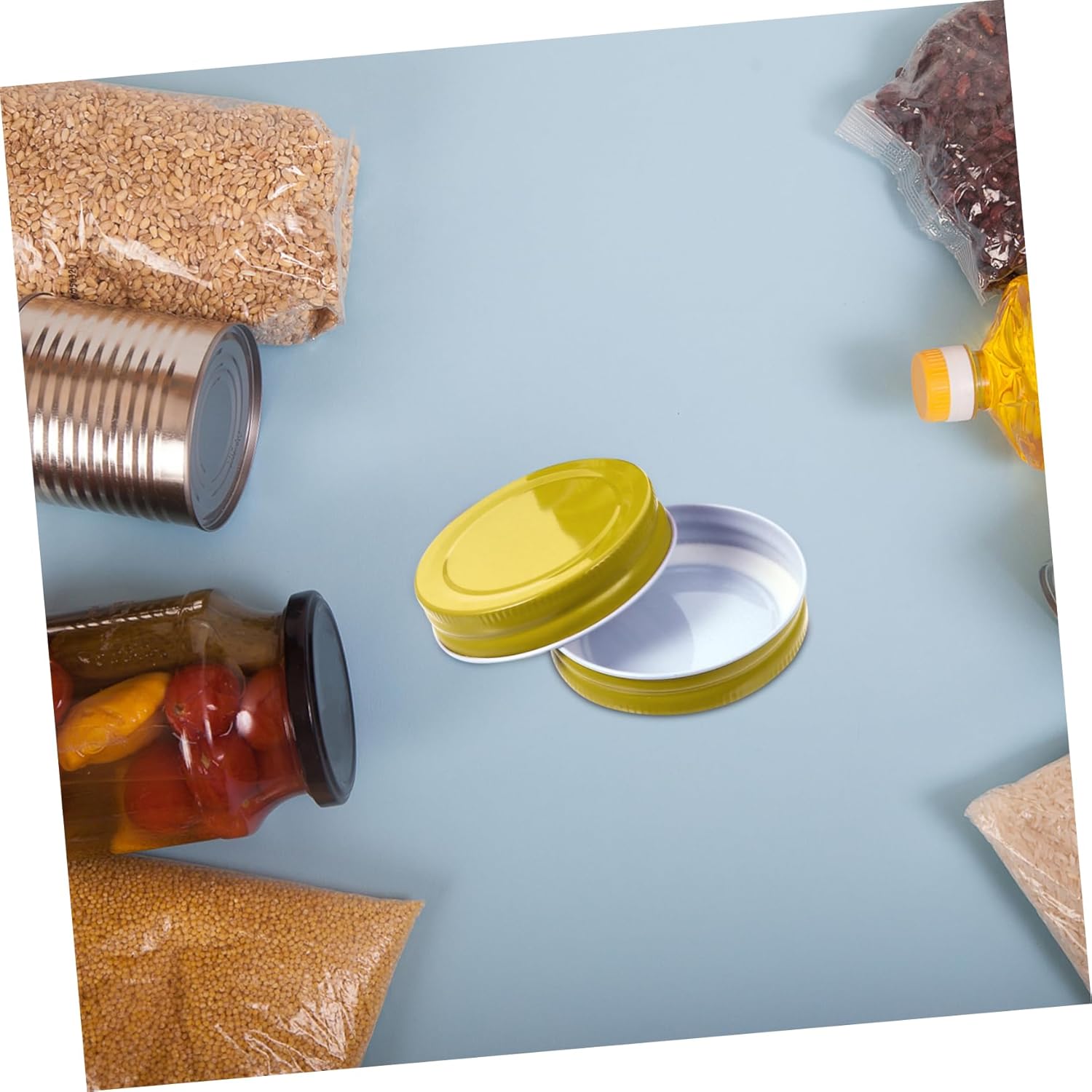 24-Piece Mason Jar Lids - Heat-Resistant Protective