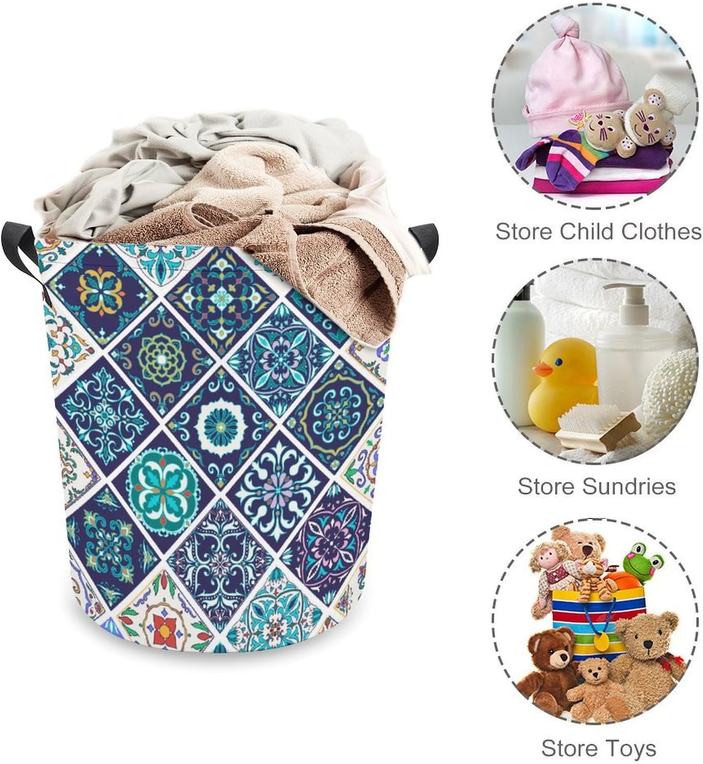 MEIKKO Patchwork Laundry Basket