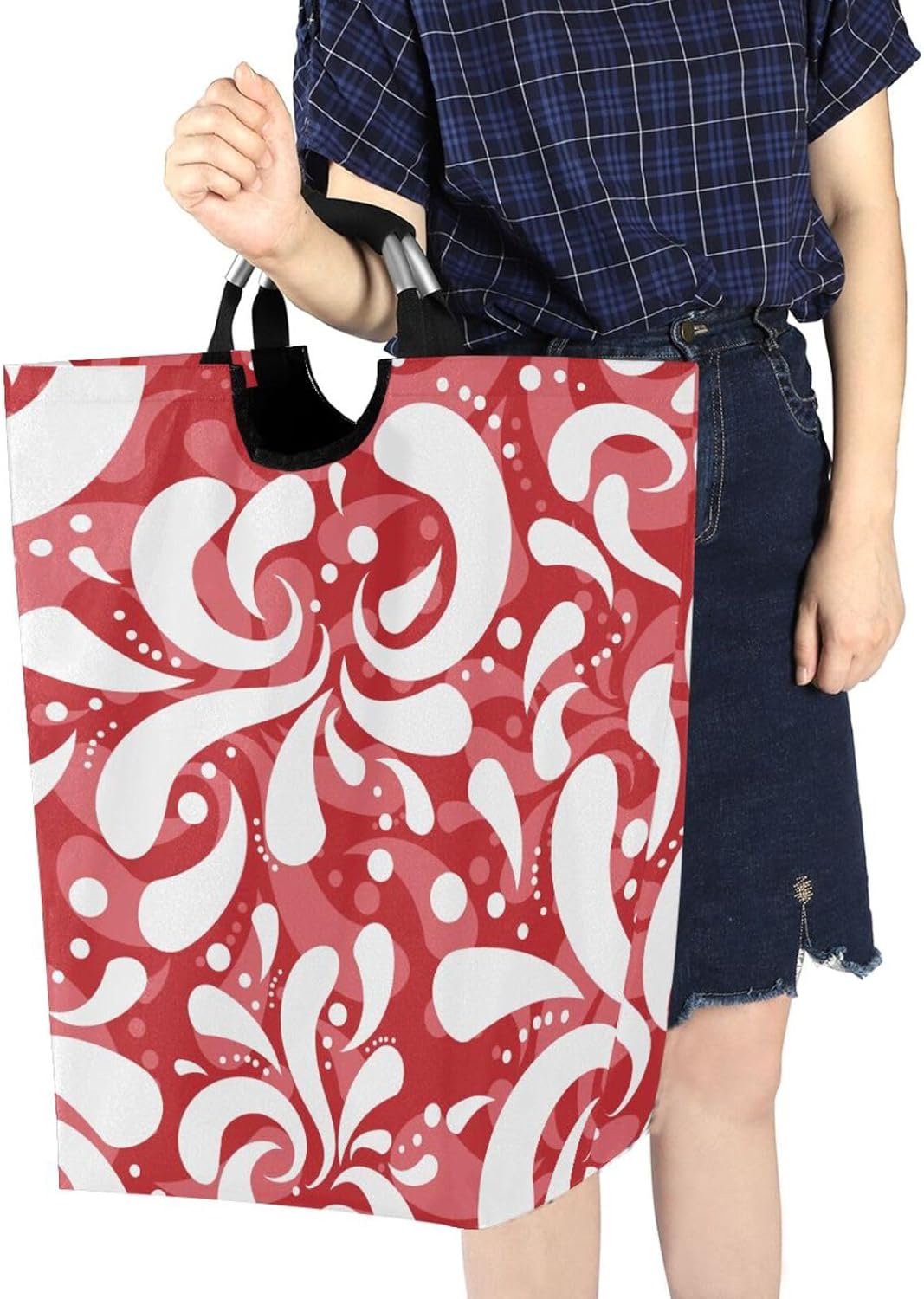 Retro Oriental FOLDABLE Laundry Hamper for Nursery Storage