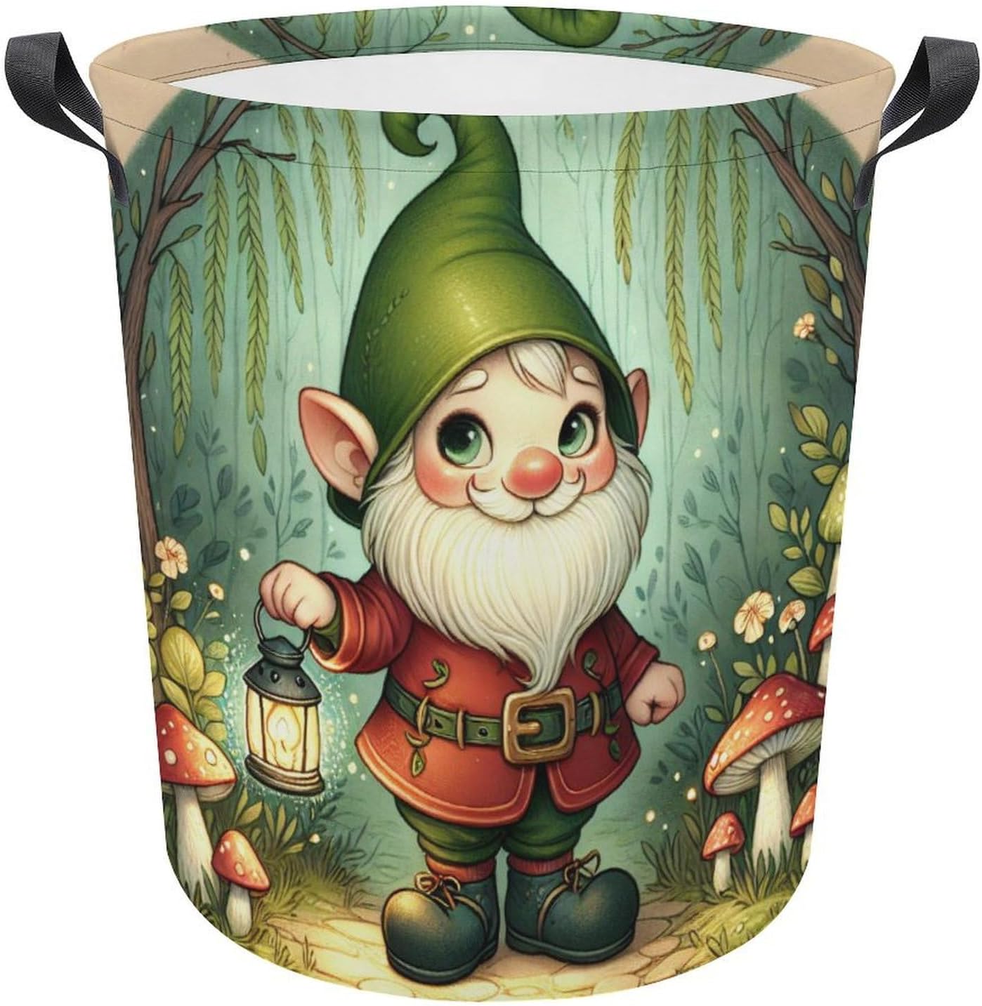 MEIKKO Cute Gnome Laundry Basket Durable Stylish for Clean Storage