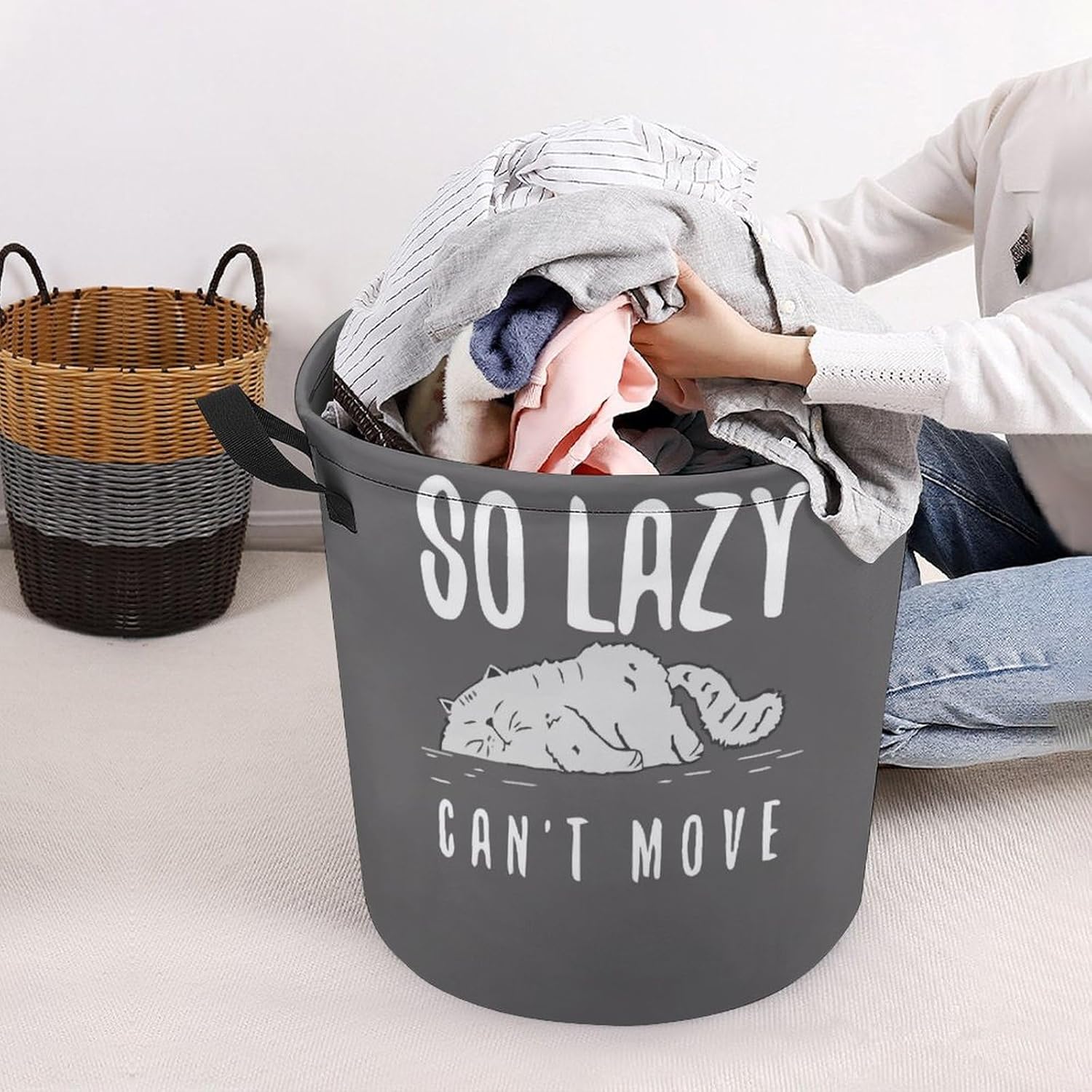 Cat Kitten Laundry Hamper Superhero