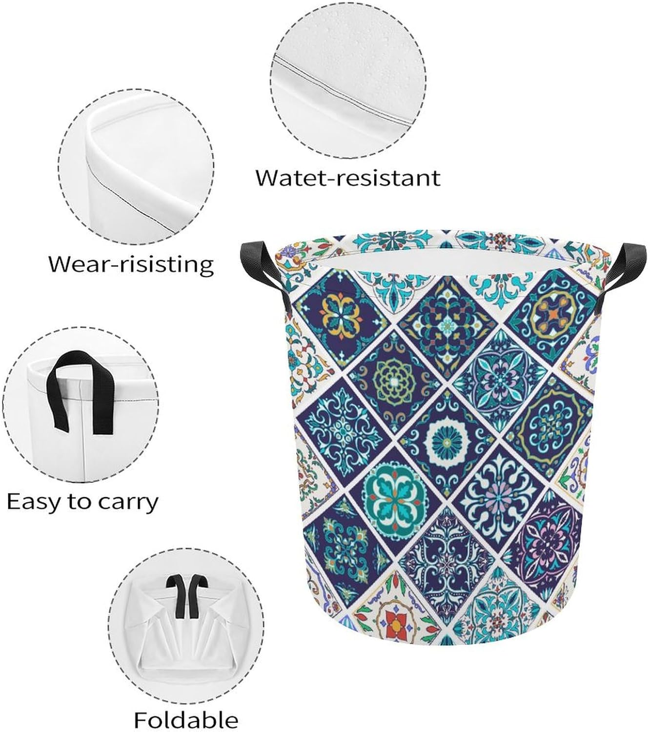 MEIKKO Patchwork Laundry Basket