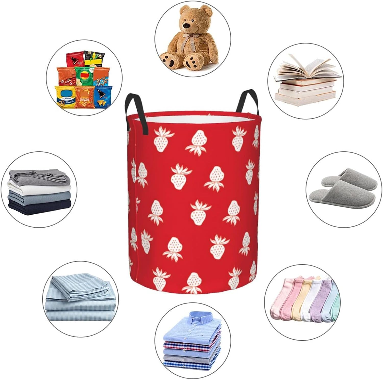 Eco-Friendly Foldable Laundry Hamper with Handles for Compact Storage