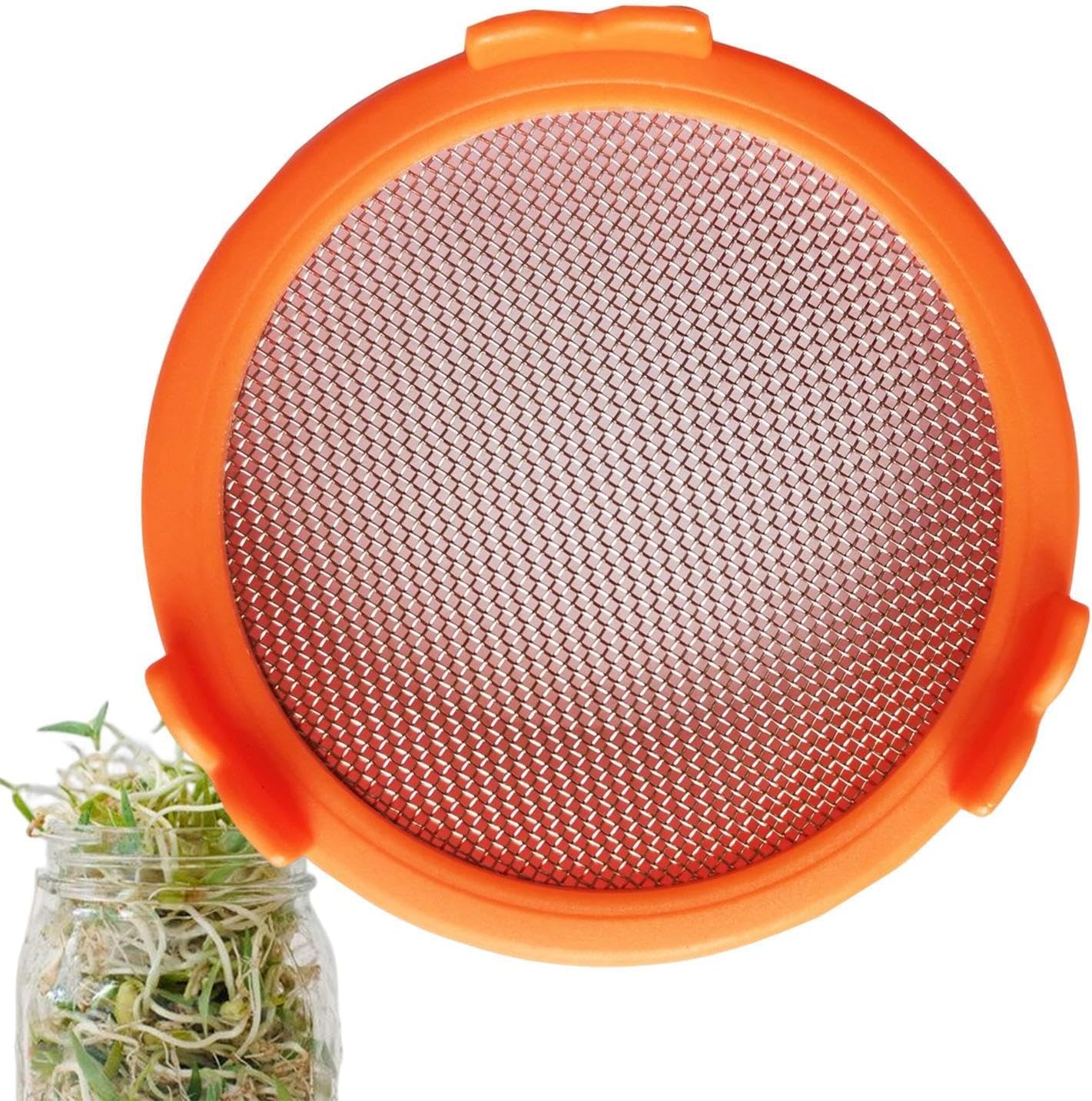 Sprouting Jar Strainer Lid - Easy Bean Sprout and Microgreen Growing