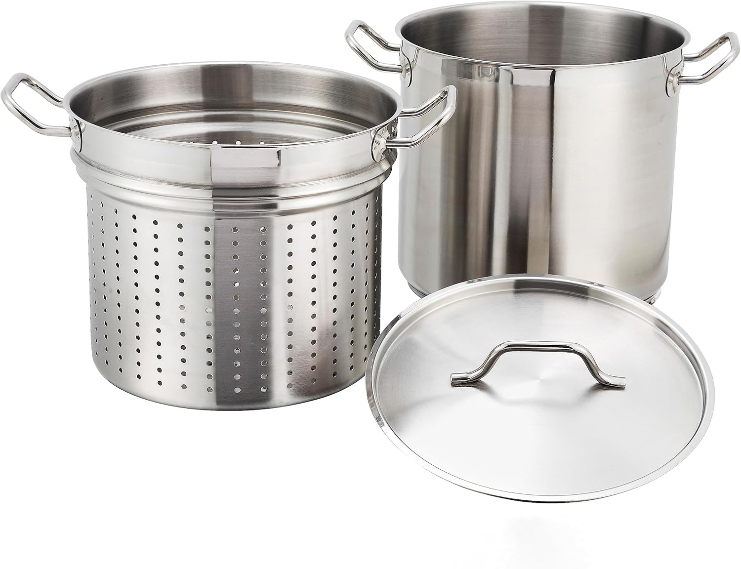 Winware 12 Quart Stainless Steamer with Cover