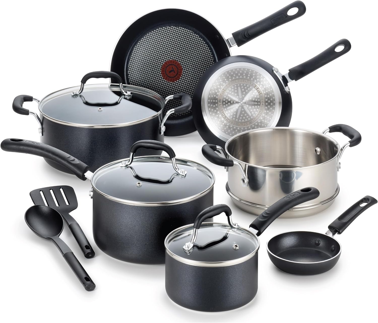 T-Fal Experience Nonstick 12-Piece Cookware Set Induction Oven Safe