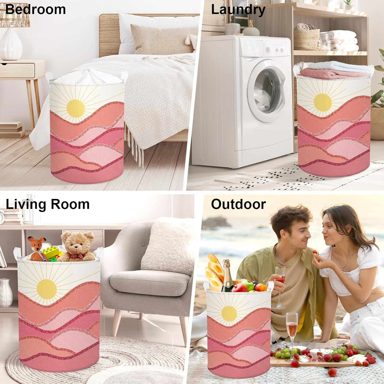 Bought your Boho Pink Laundry Basket