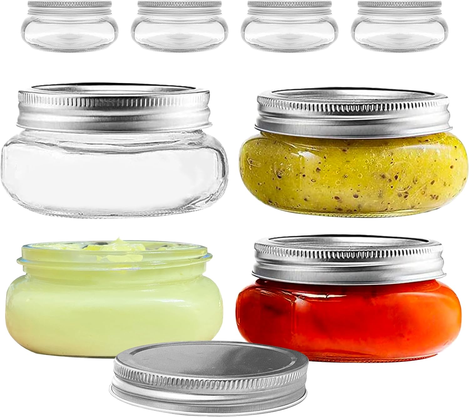Perfect for PicklingWide Mouth Mason Jar Set of 8 oz