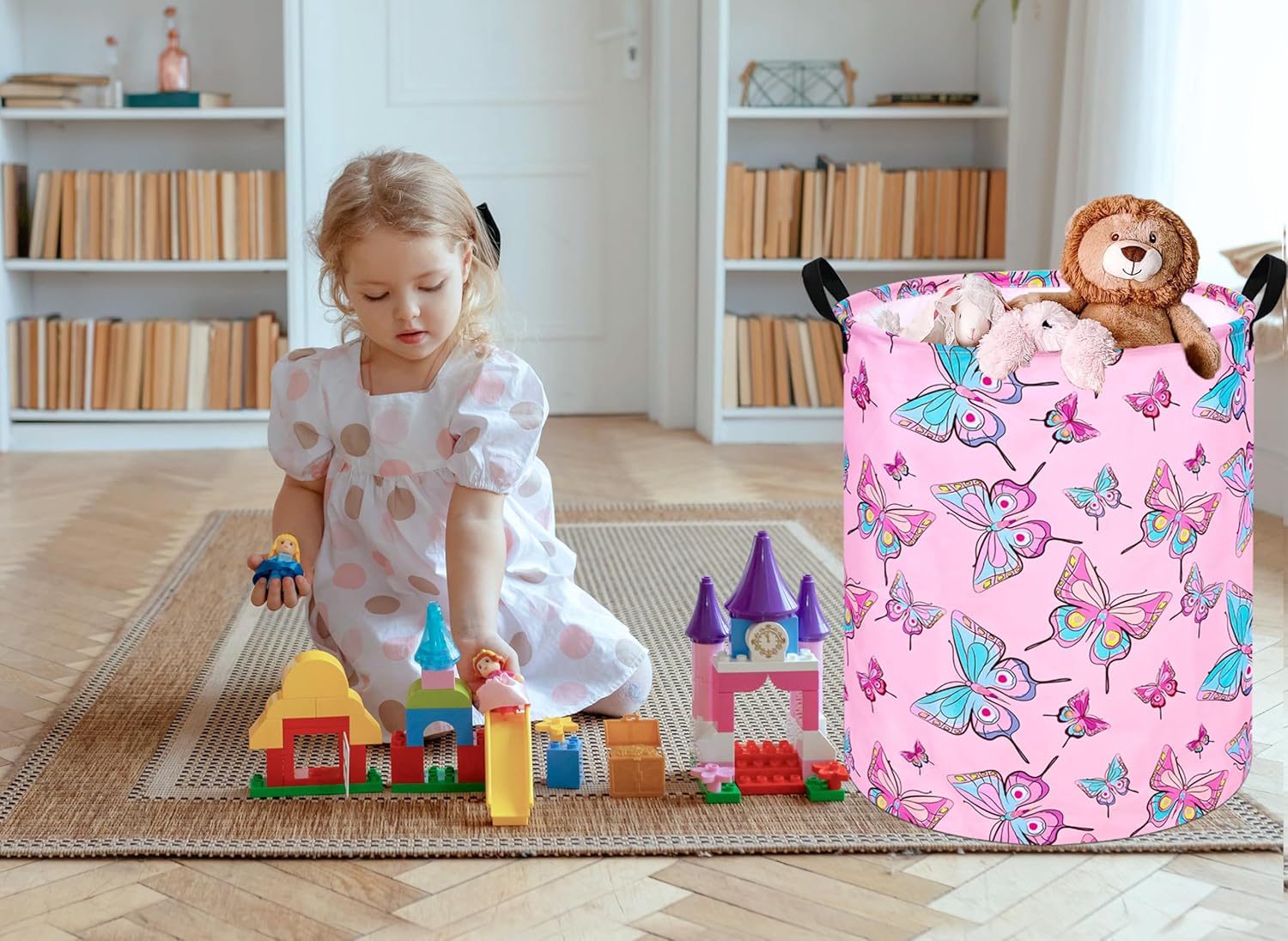 Unicorn Storage Bin for Kids Laundry More