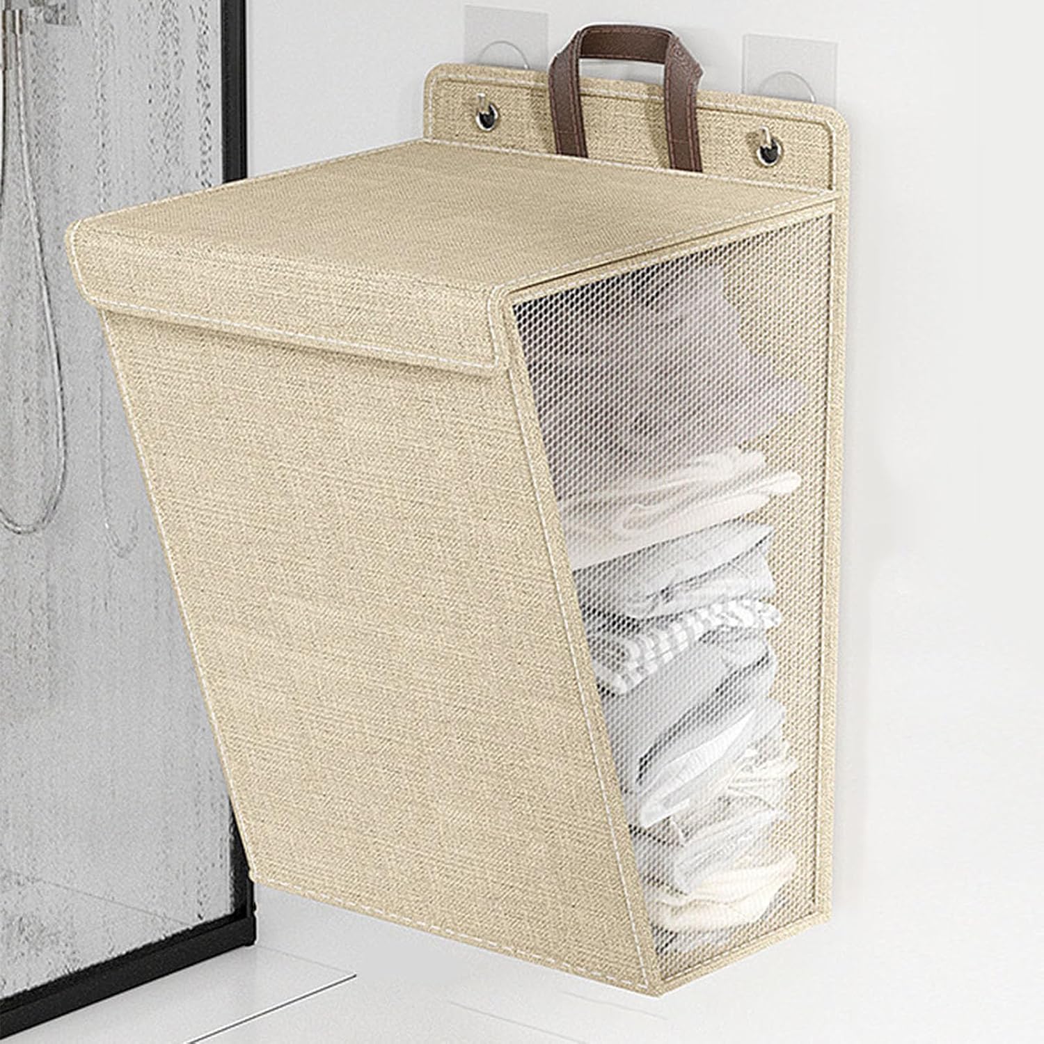 Wall-Mounted Foldable Laundry Basket