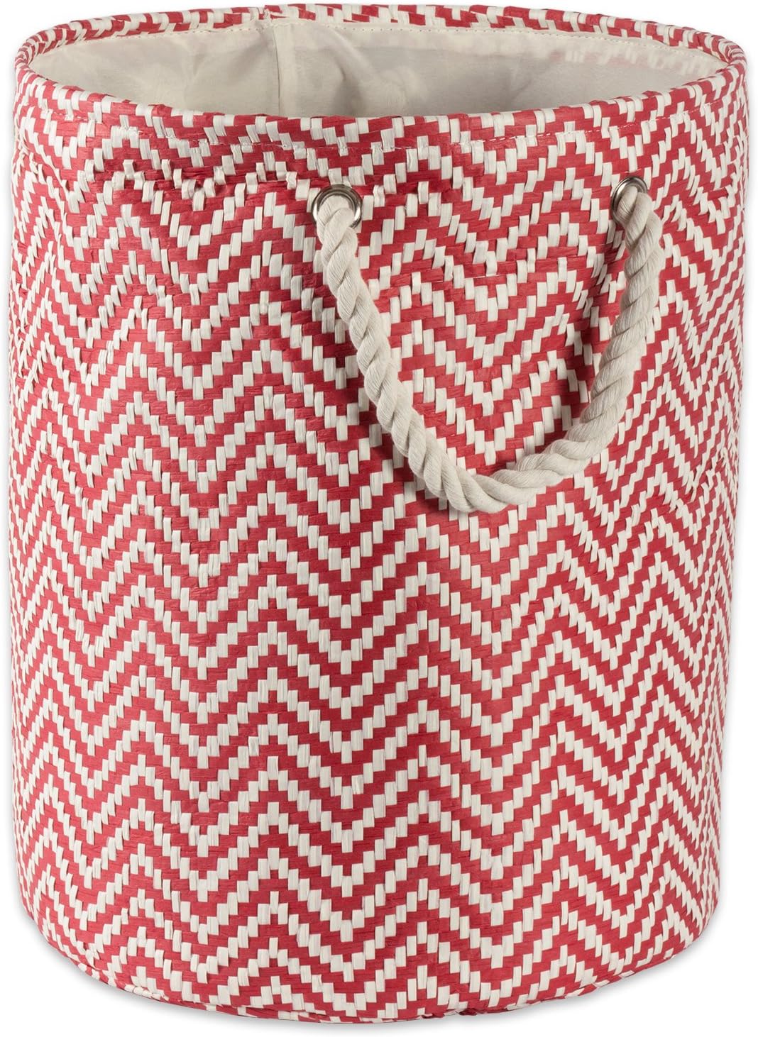 Durable Chevron Storage Bin for LaundryHamper Organization