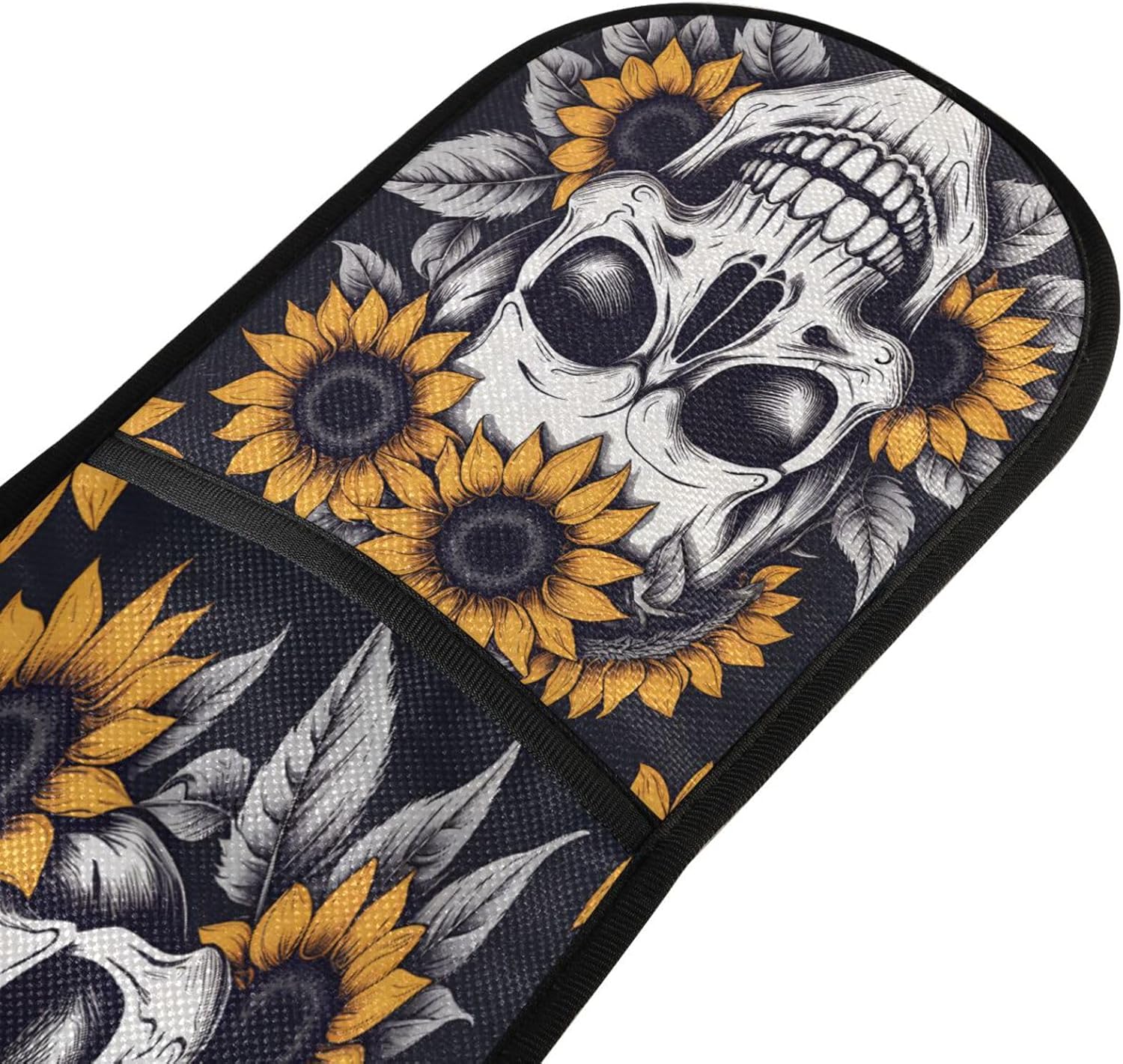 Halloween Skull Thermal Oven Mitts for Cooking Baking