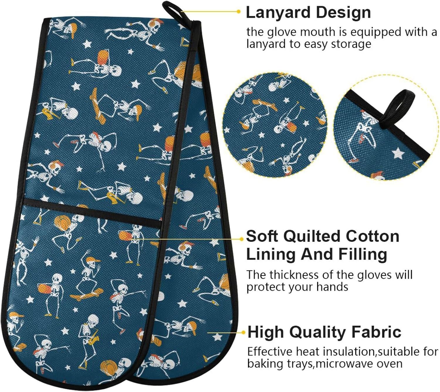 Double Oven Mitt Set for Kitchenabinet Use