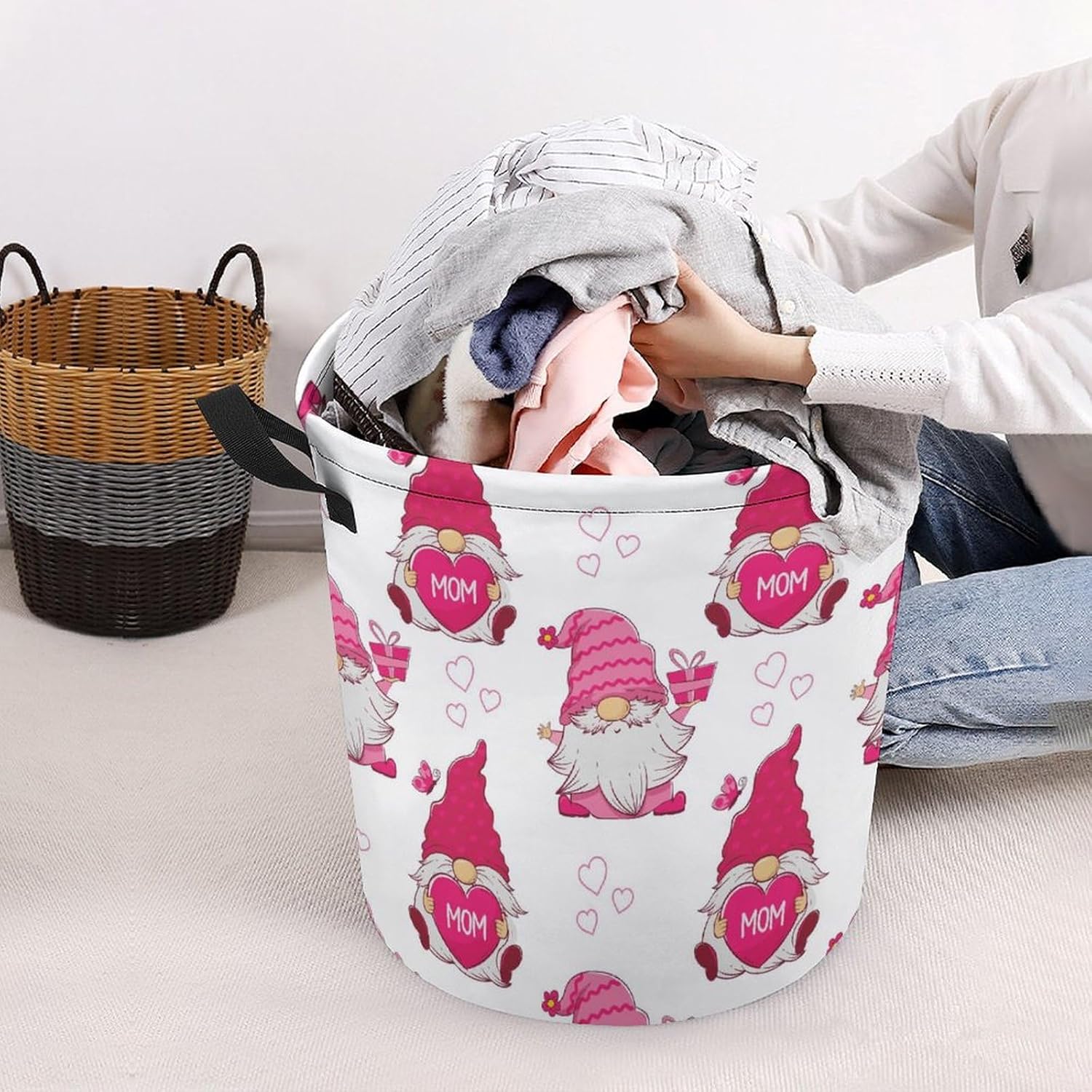 Gnomes-Theme Mothers Day Gift Organized Laundry Storage