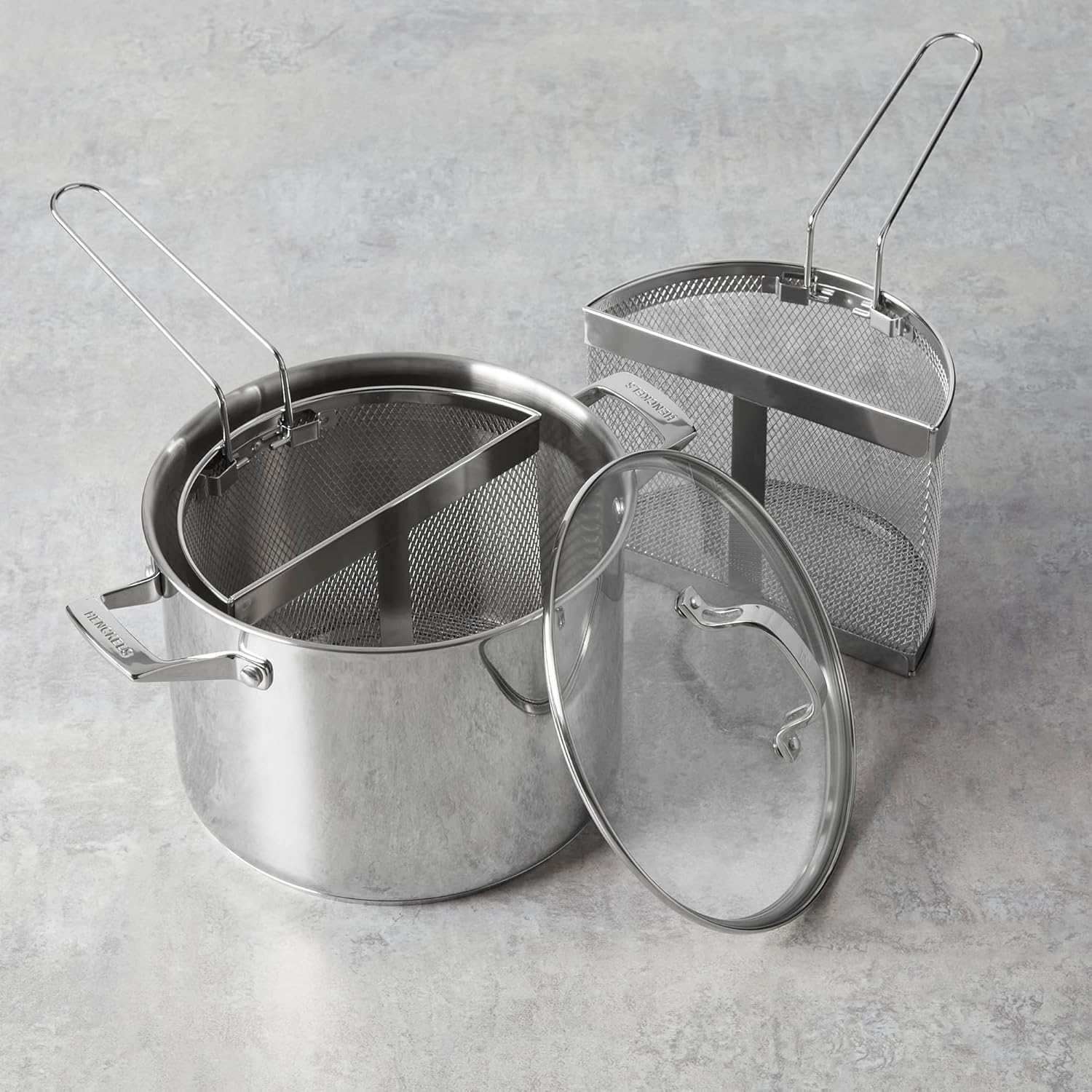 Sturdy Henriks 85-qt Stainless Steel Pasta Pot with Lid and Strainers