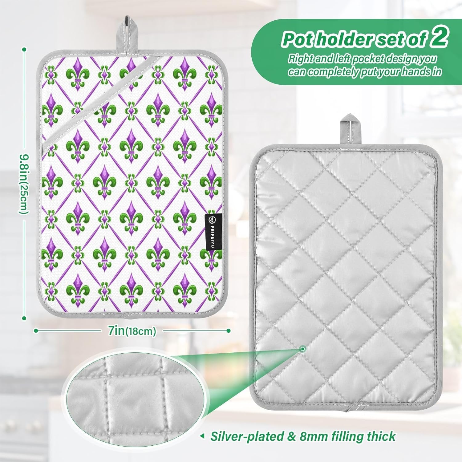 Perfect for Cooking Baking Heat-Resistant Pot Holder Set