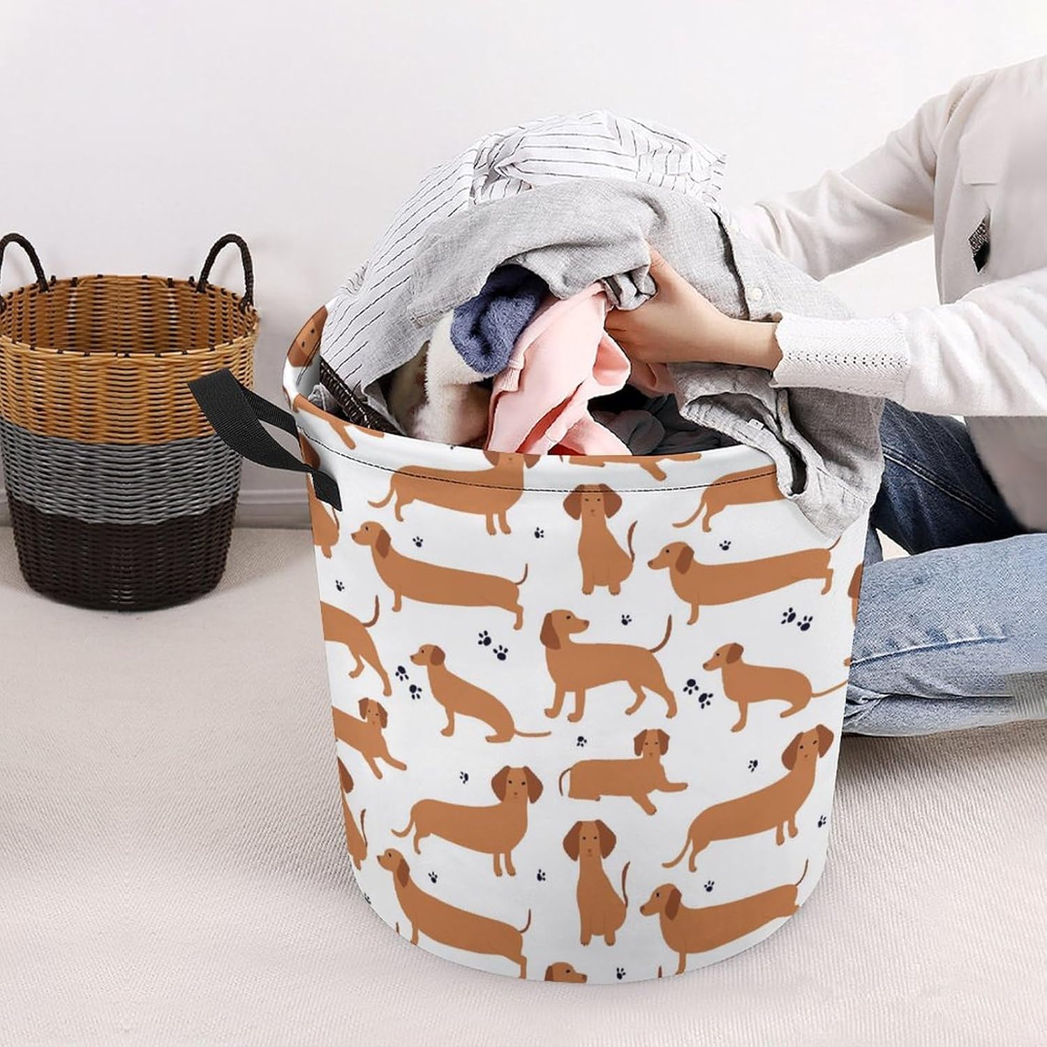 German Badger Waterproof Storage Basket for Kids Home