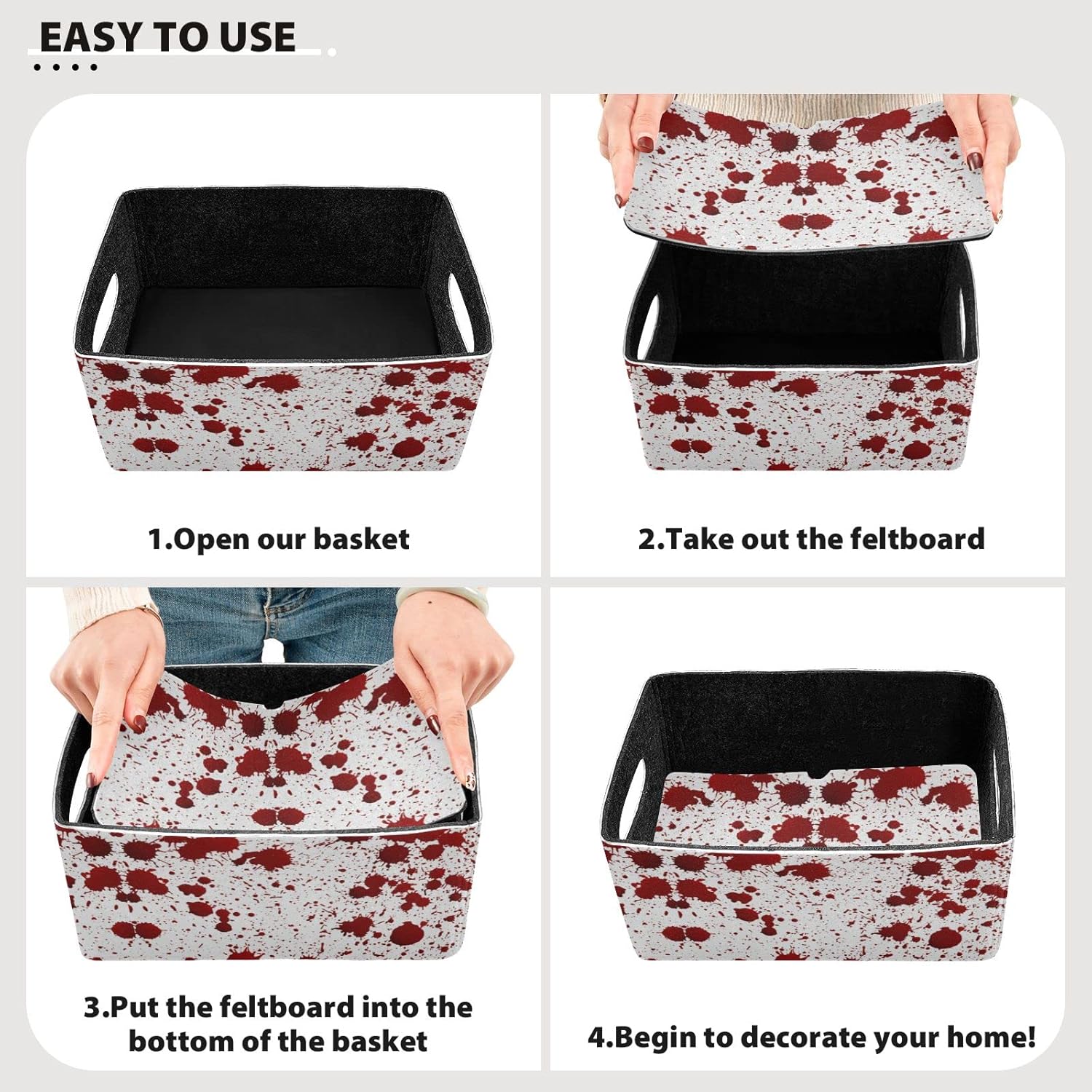poeticcity synopsis 2pc collapsible cloth storage box