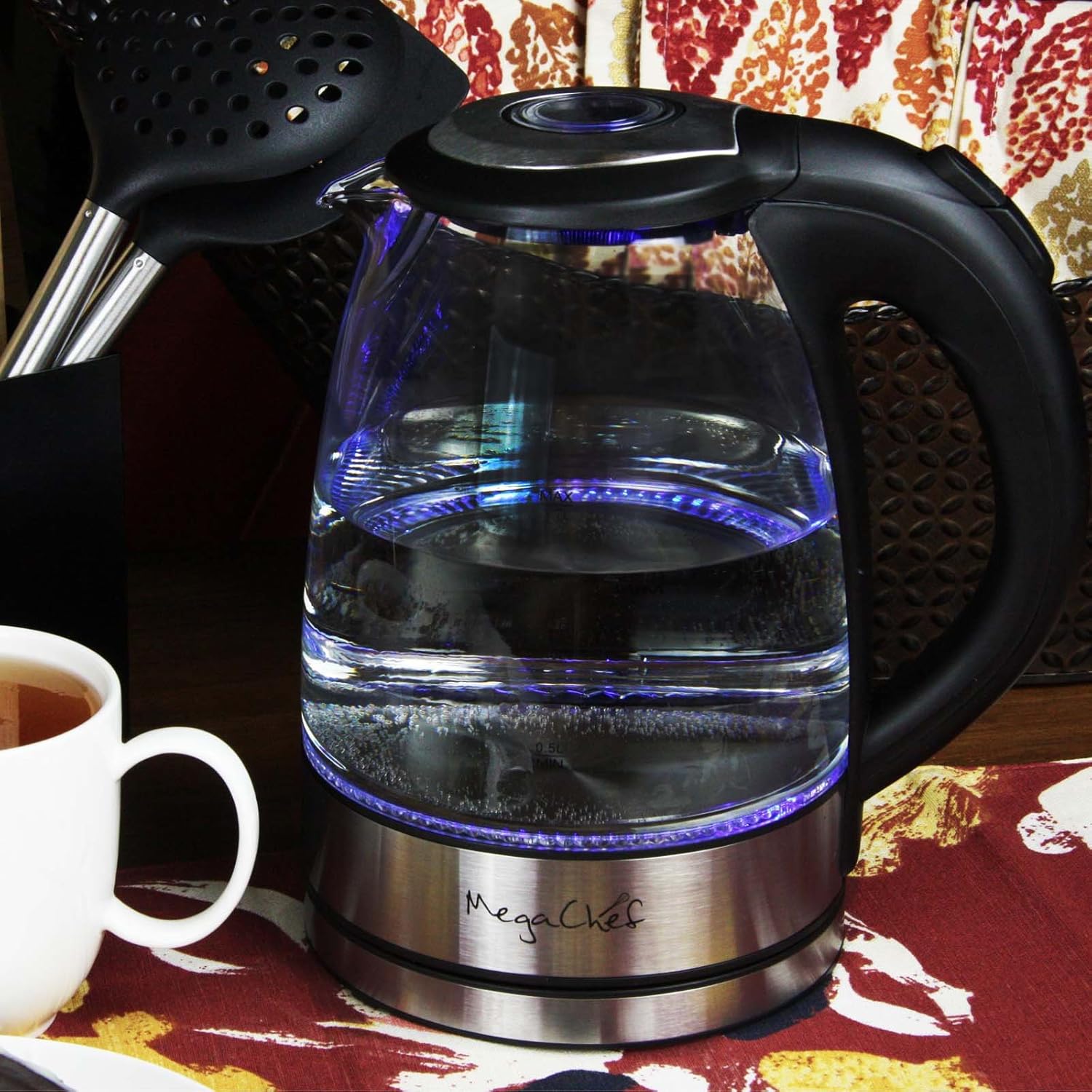 Megachef Stainless Steel Light-Up Tea Kettle 17L