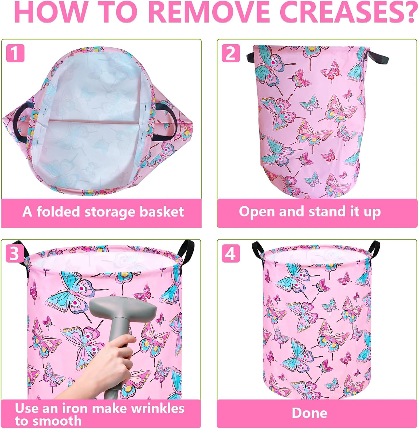 Unicorn Storage Bin for Kids Laundry More