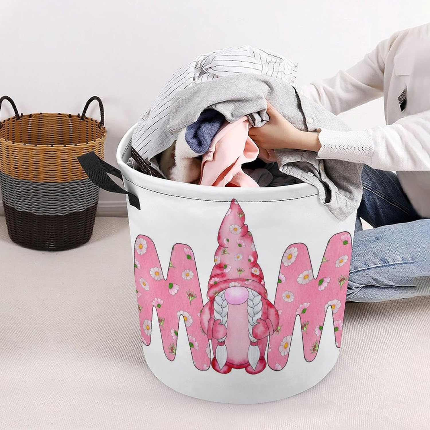 Cozy Gnome Laundry Hamper for Families