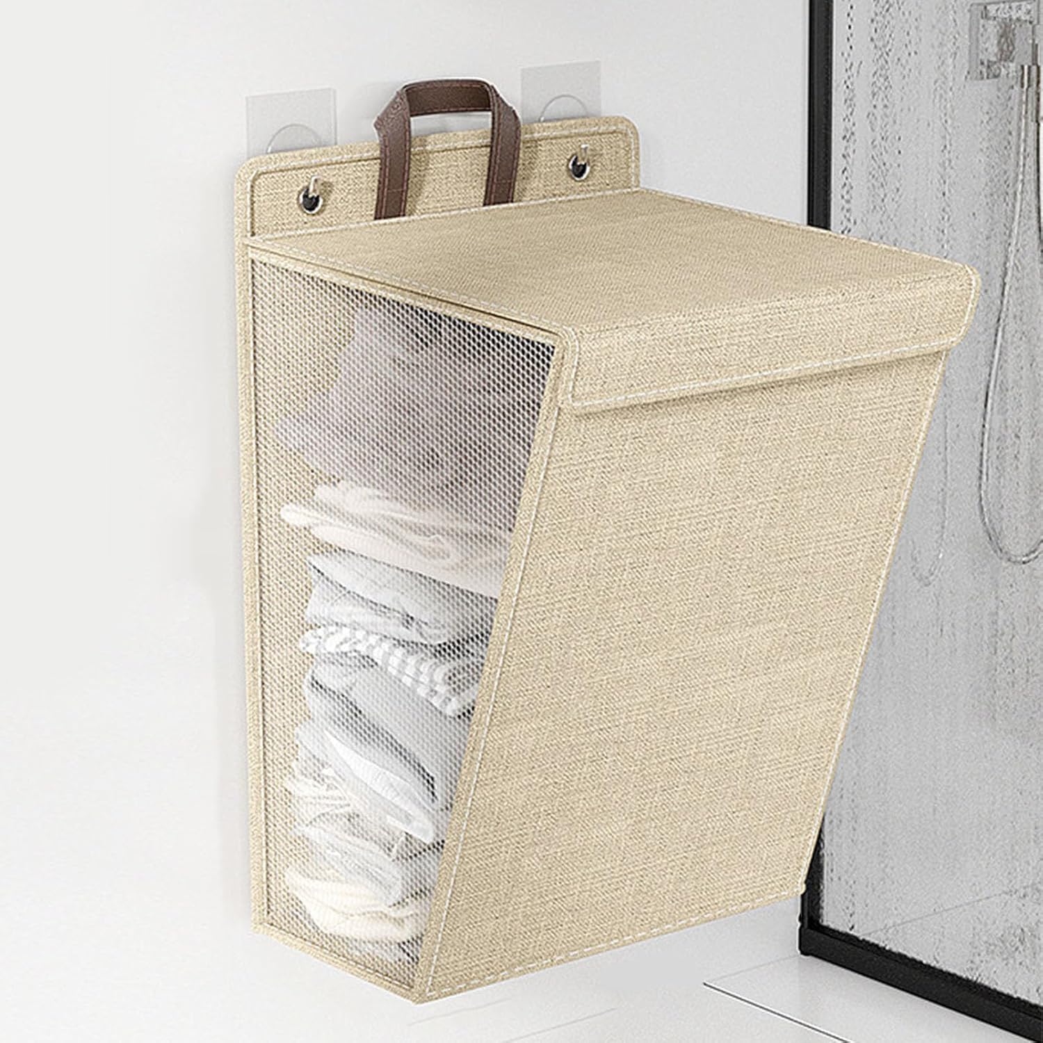 Wall-Mounted Foldable Laundry Basket