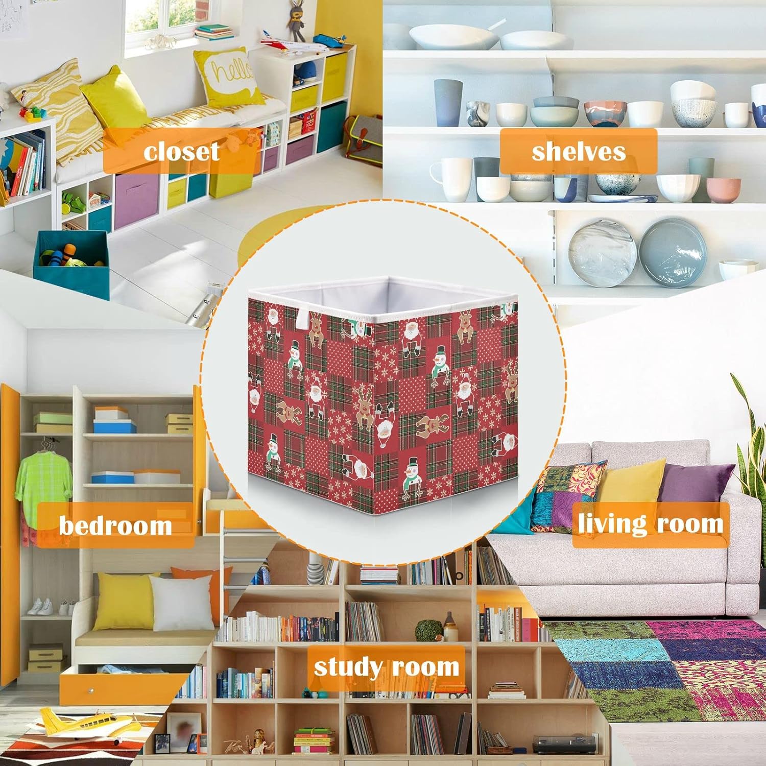 Collapsible Storage Bin for Kids