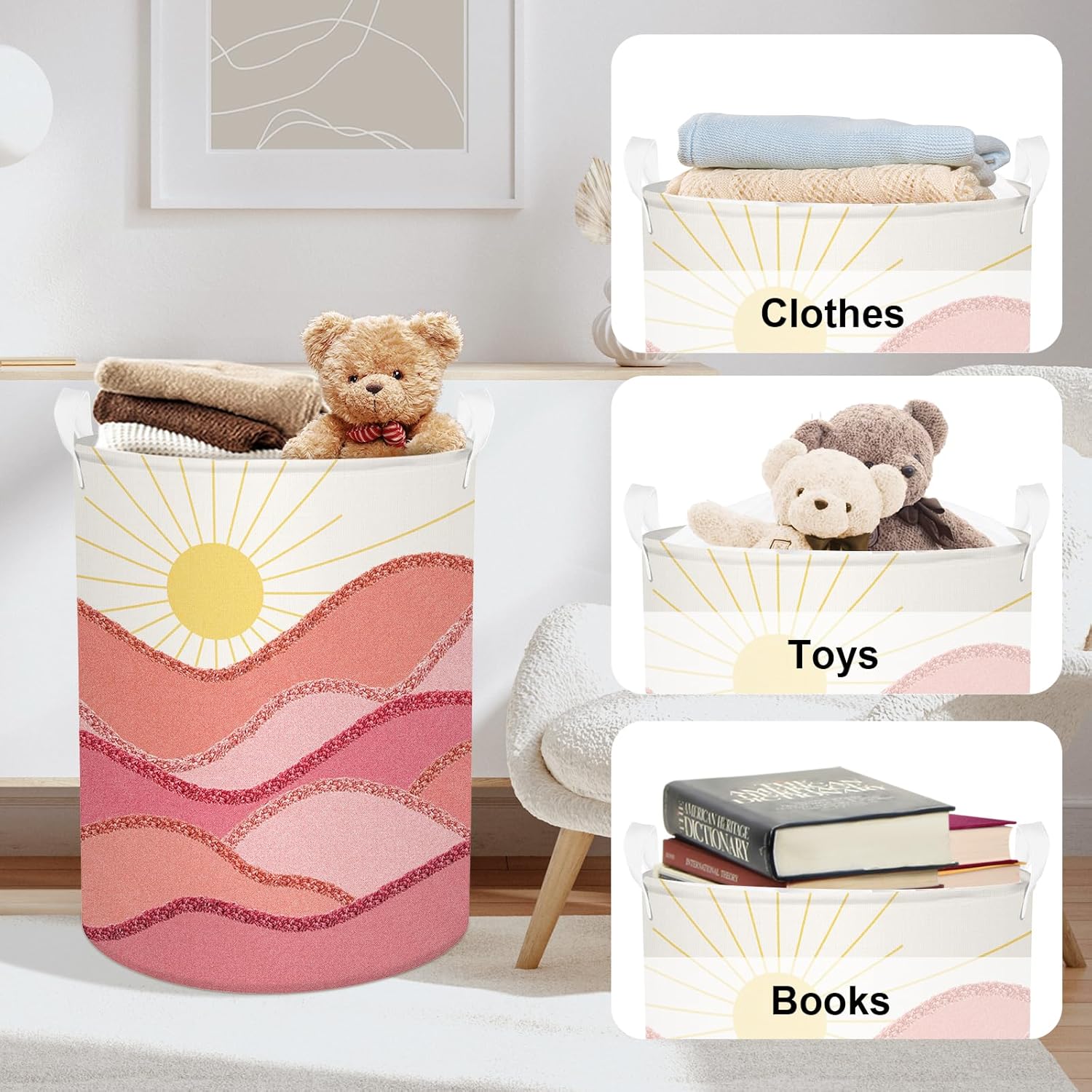 Bought your Boho Pink Laundry Basket