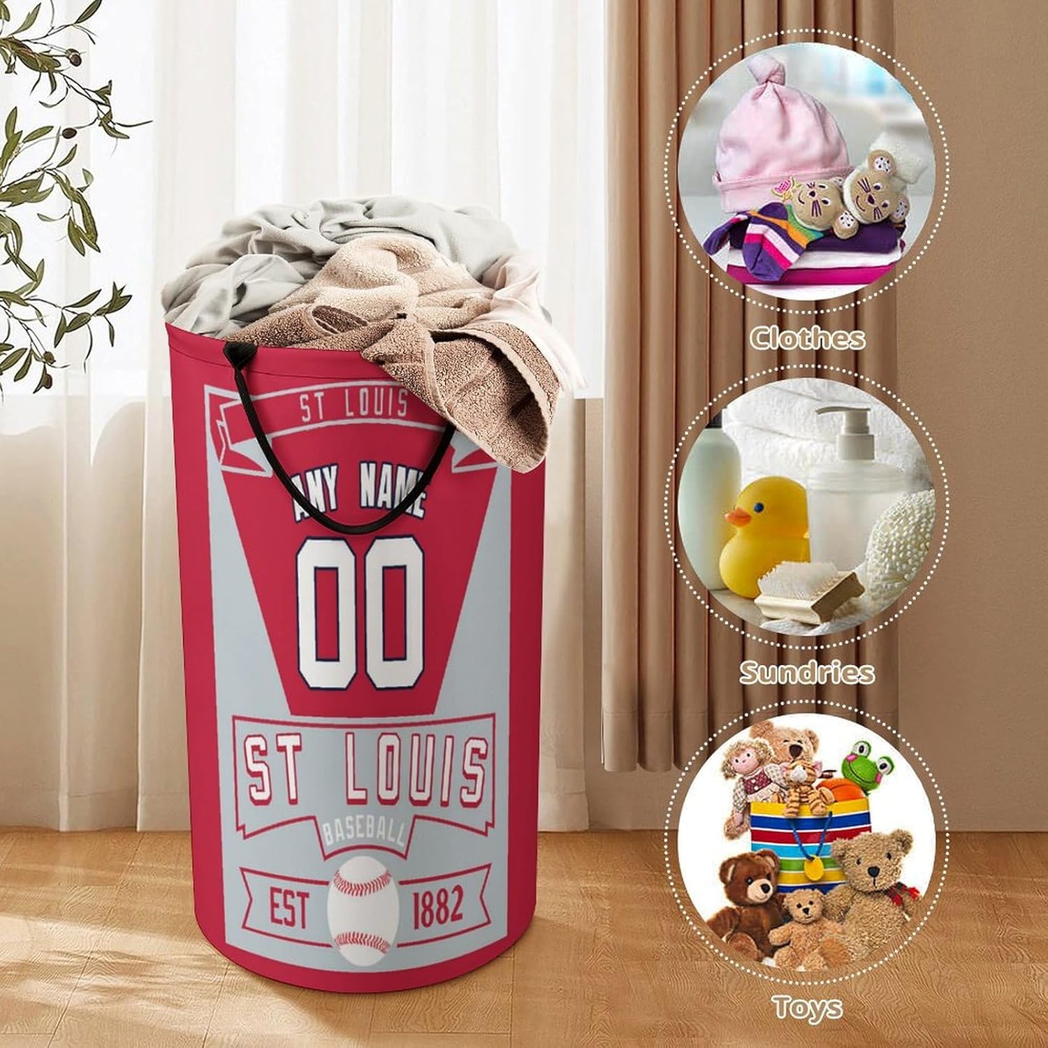 Baseball Spirit Custom laundry Basket