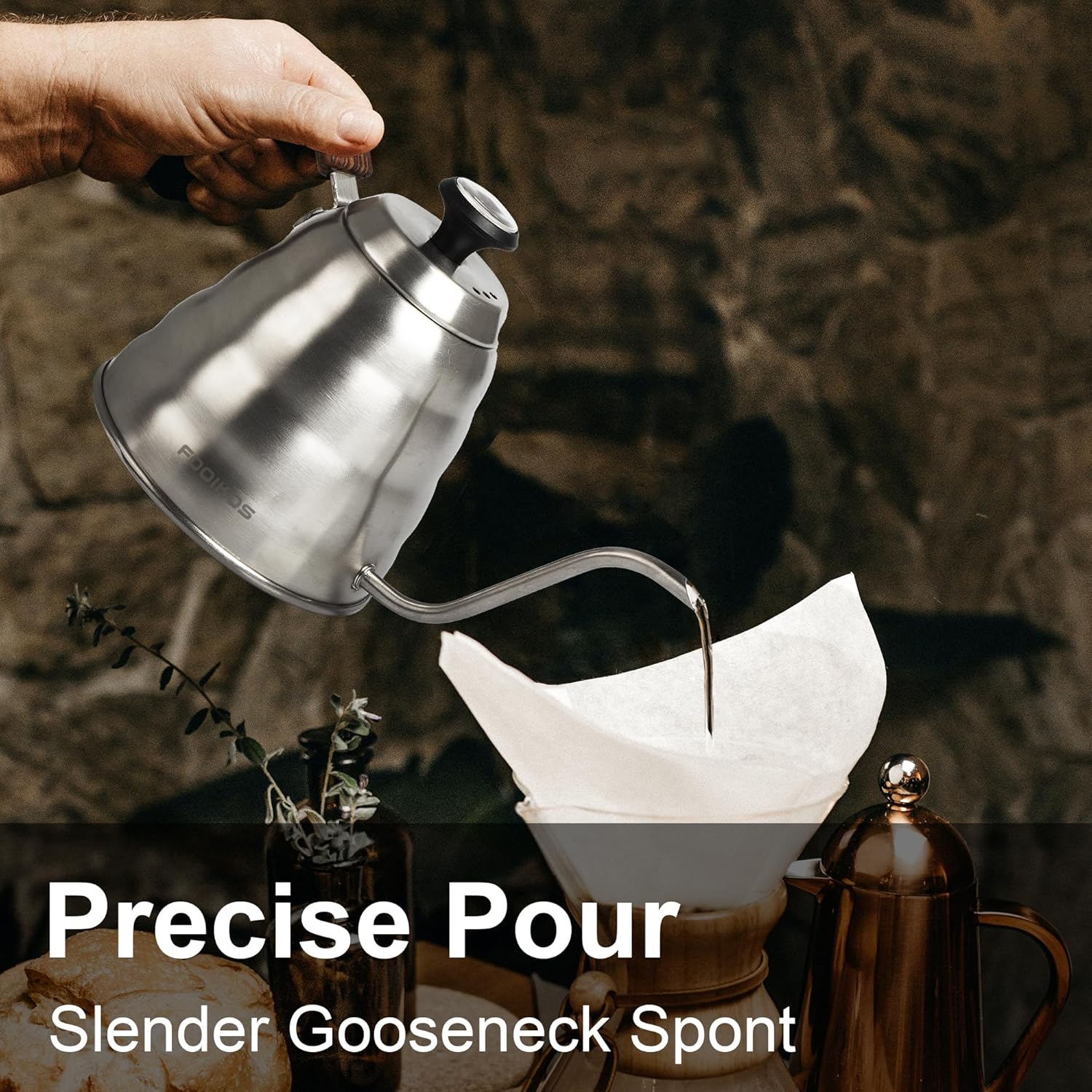 Gooseneck Kettle with Thermometer