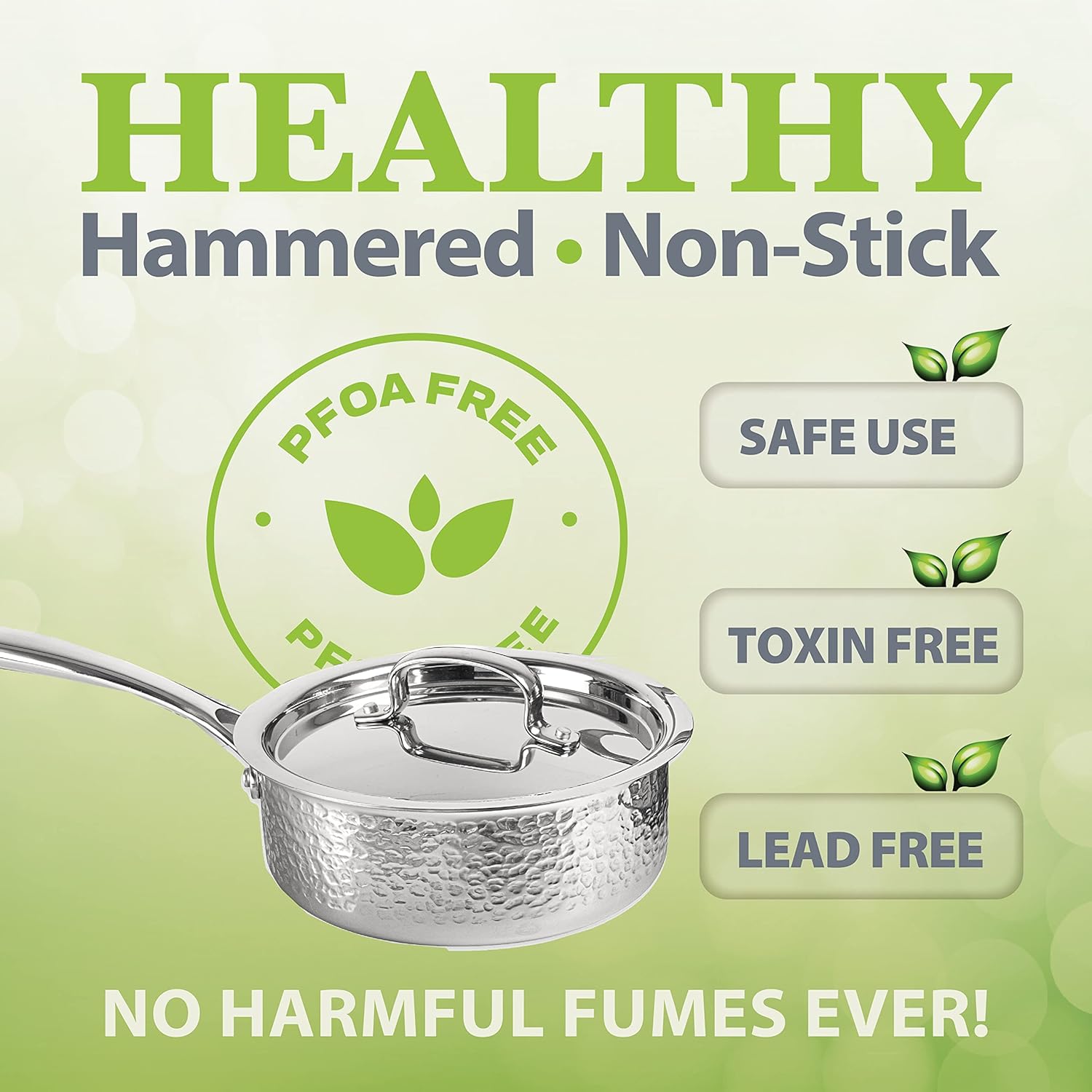 Hampered Stainless Steel Cookware Set by Granitestone Nonstickadjacent