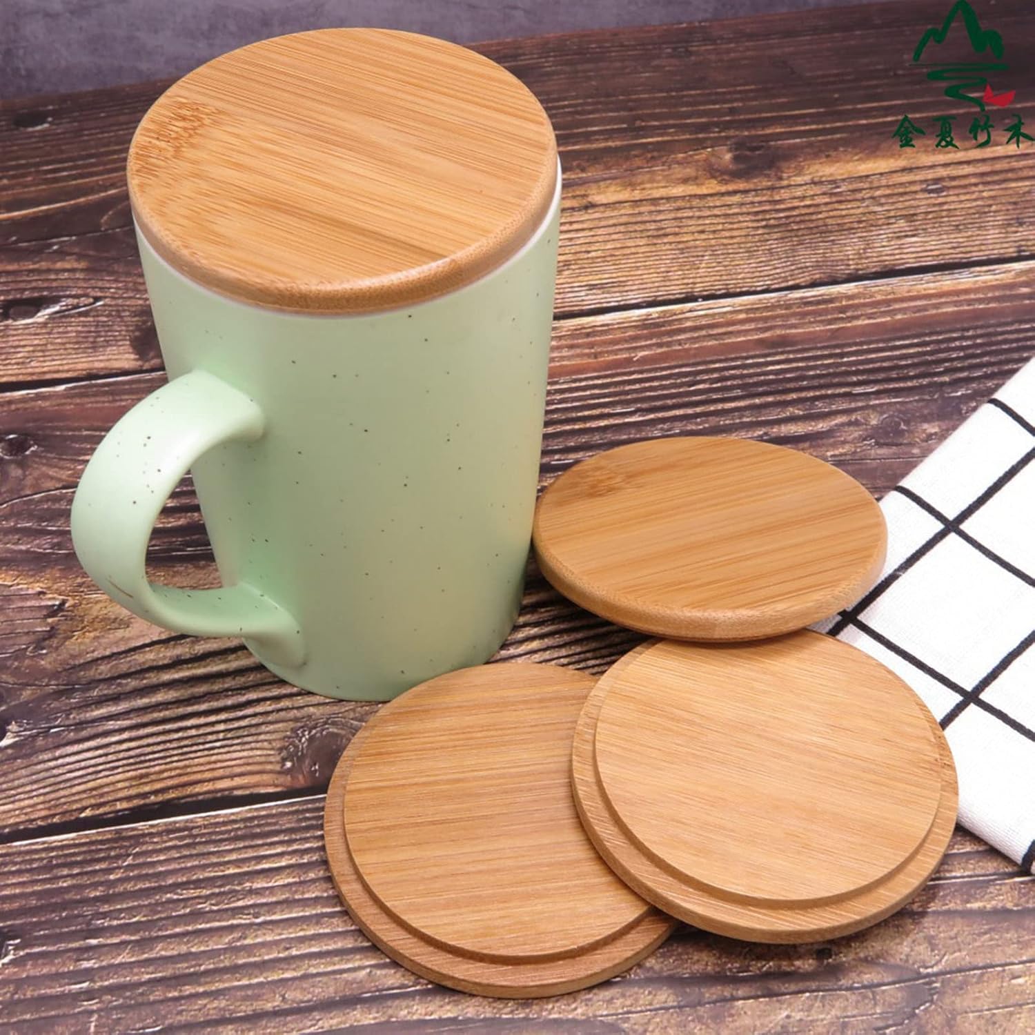 BEIJIALY Reusable Bamboo Jar Lids Eco-Friendly Gift-Ready