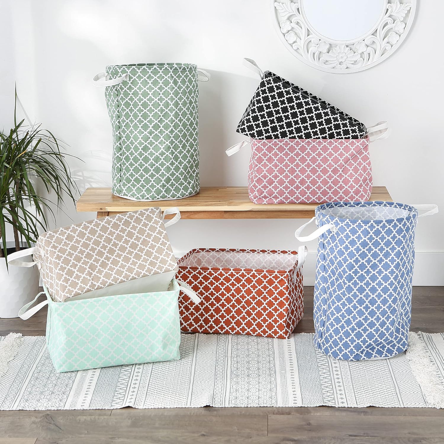 DII Organizer Storage Bin Set - Extra-Large Collapsible Easy to Use