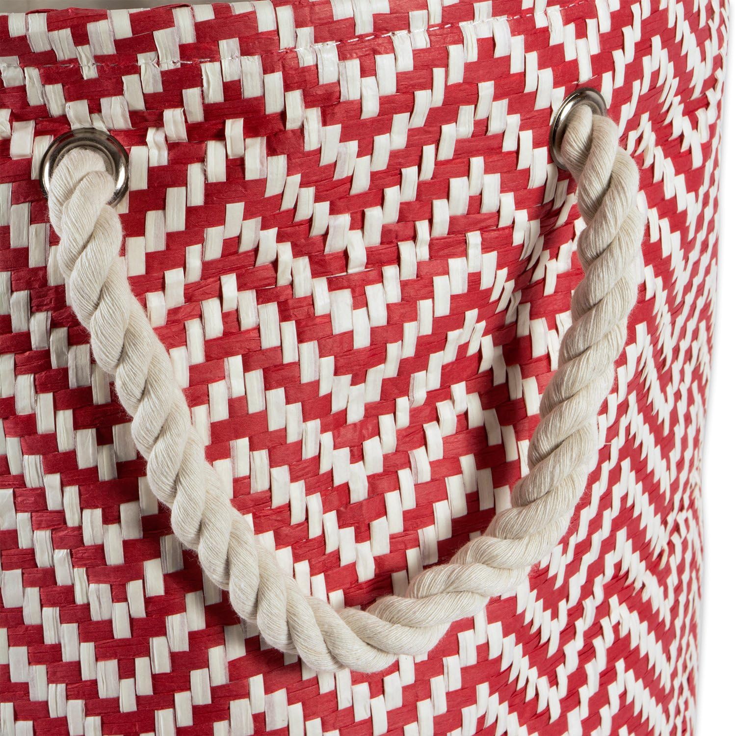 Durable Chevron Storage Bin for LaundryHamper Organization